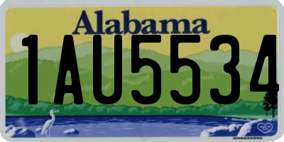 AL license plate 1AU5534