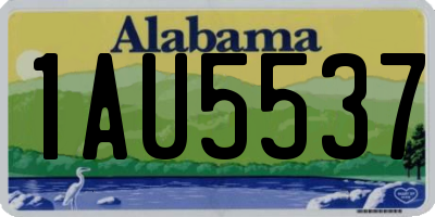 AL license plate 1AU5537