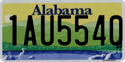 AL license plate 1AU5540
