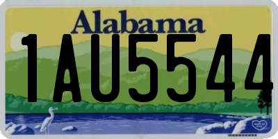 AL license plate 1AU5544