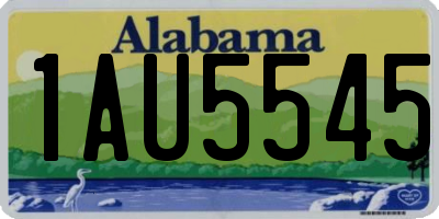 AL license plate 1AU5545