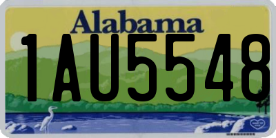 AL license plate 1AU5548