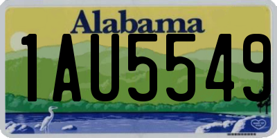 AL license plate 1AU5549