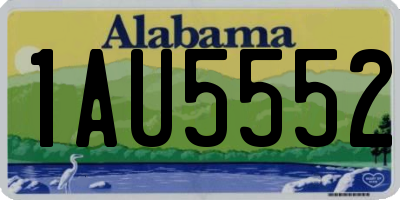 AL license plate 1AU5552