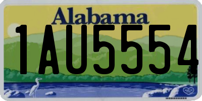 AL license plate 1AU5554