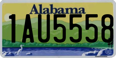 AL license plate 1AU5558