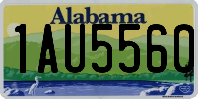AL license plate 1AU5560