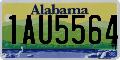 AL license plate 1AU5564