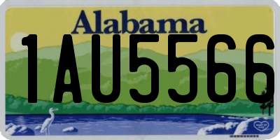 AL license plate 1AU5566