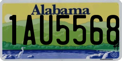 AL license plate 1AU5568