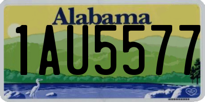 AL license plate 1AU5577