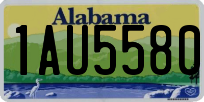 AL license plate 1AU5580