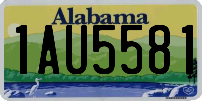 AL license plate 1AU5581