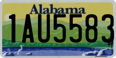 AL license plate 1AU5583