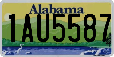 AL license plate 1AU5587