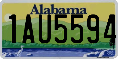 AL license plate 1AU5594