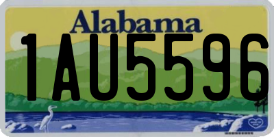 AL license plate 1AU5596