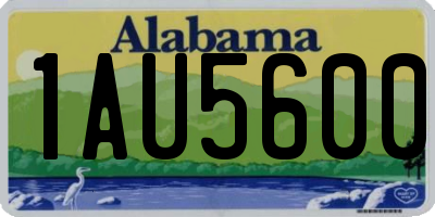AL license plate 1AU5600