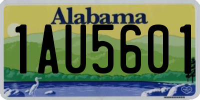 AL license plate 1AU5601