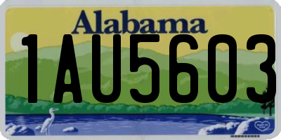 AL license plate 1AU5603