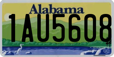 AL license plate 1AU5608