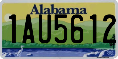 AL license plate 1AU5612