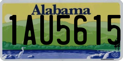 AL license plate 1AU5615