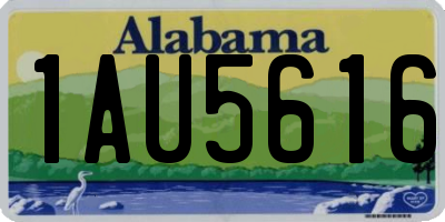 AL license plate 1AU5616
