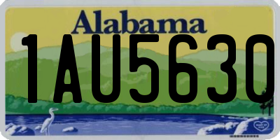 AL license plate 1AU5630