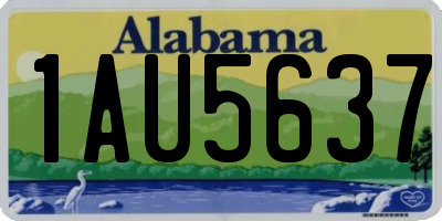 AL license plate 1AU5637
