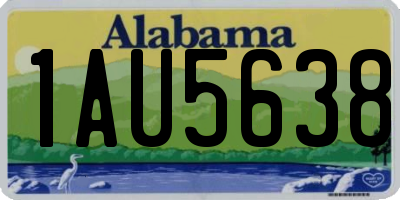 AL license plate 1AU5638