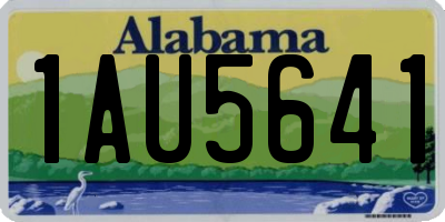 AL license plate 1AU5641