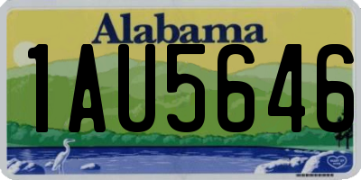 AL license plate 1AU5646