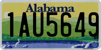 AL license plate 1AU5649