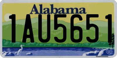 AL license plate 1AU5651