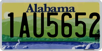AL license plate 1AU5652