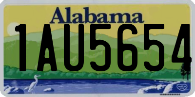 AL license plate 1AU5654