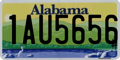 AL license plate 1AU5656
