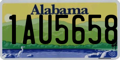 AL license plate 1AU5658