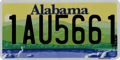 AL license plate 1AU5661