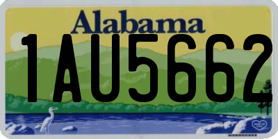AL license plate 1AU5662