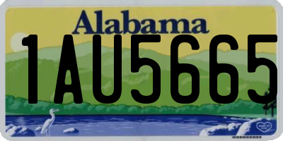 AL license plate 1AU5665