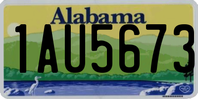 AL license plate 1AU5673