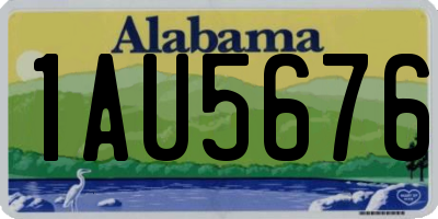 AL license plate 1AU5676