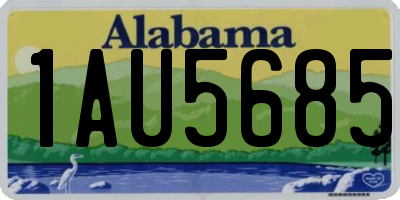 AL license plate 1AU5685