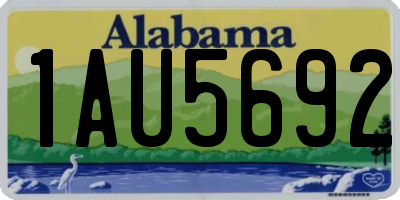 AL license plate 1AU5692
