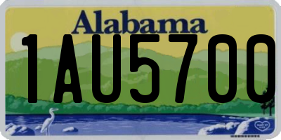 AL license plate 1AU5700