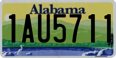 AL license plate 1AU5711