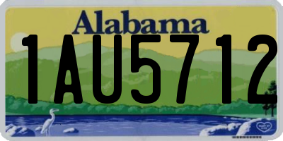 AL license plate 1AU5712