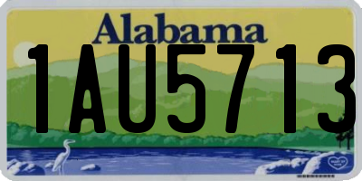 AL license plate 1AU5713